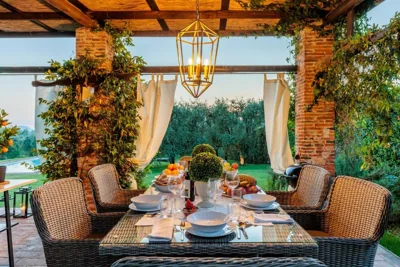 Villa de trois chambres avec piscine privée — Pennecchio